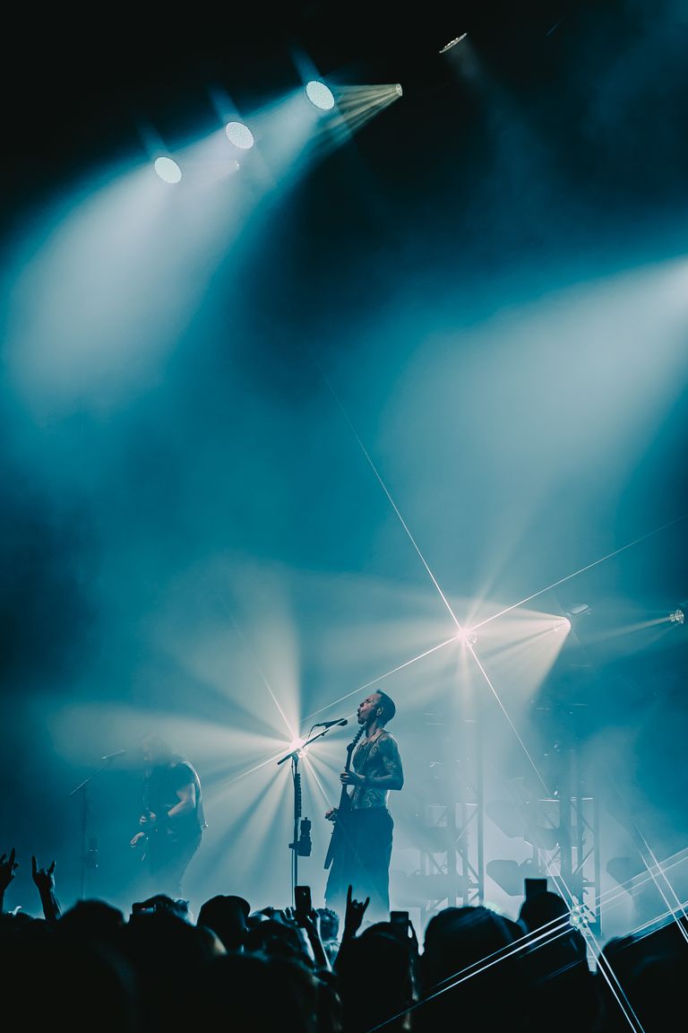 Trivium performing live at AEC Theatre in Adelaide